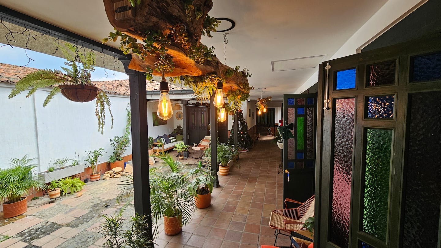 Patio der ausgewählten Unterkunft in Cali.